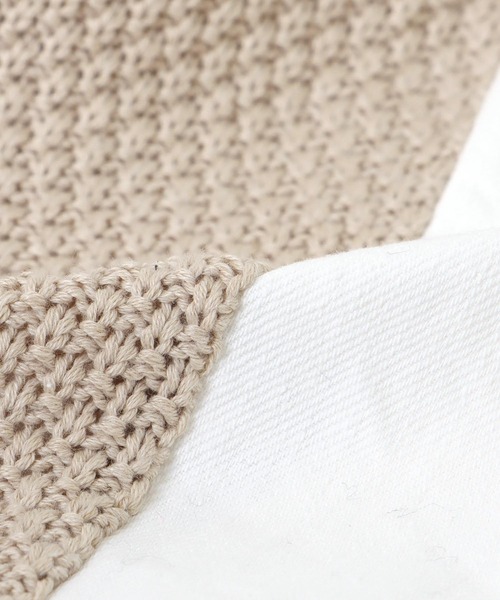 Cepica（セピカ）の「デニムコンビZIPブルゾン　　　＠（カーディガン/ボレロ・レディース・チャコールグレー/ベージュ・FREE）」の4枚目の写真