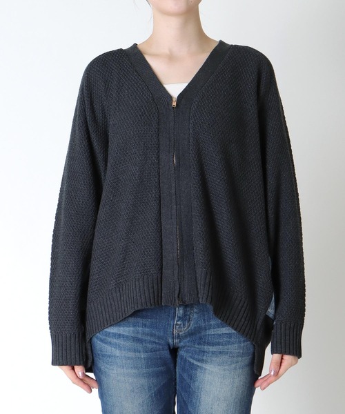 Cepica（セピカ）の「デニムコンビZIPブルゾン　　　＠（カーディガン/ボレロ・レディース・チャコールグレー/ベージュ・FREE）」の15枚目の写真