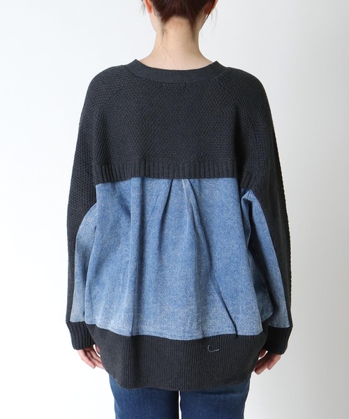 Cepica（セピカ）の「デニムコンビZIPブルゾン　　　＠（カーディガン/ボレロ・レディース・チャコールグレー/ベージュ・FREE）」の13枚目の写真