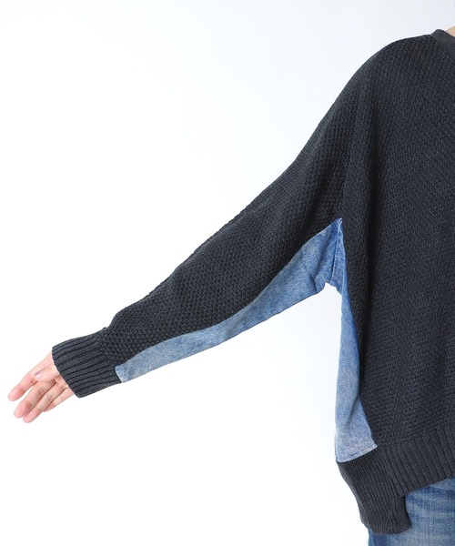 Cepica（セピカ）の「デニムコンビZIPブルゾン　　　＠（カーディガン/ボレロ・レディース・チャコールグレー/ベージュ・FREE）」の11枚目の写真