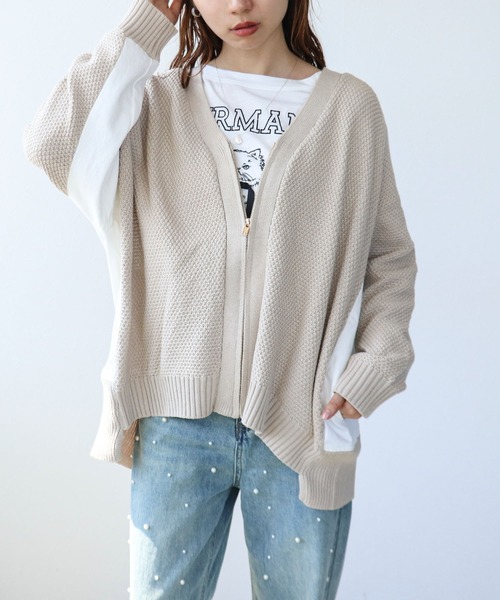 Cepica（セピカ）の「デニムコンビZIPブルゾン　　　＠（カーディガン/ボレロ・レディース・チャコールグレー/ベージュ・FREE）」の18枚目の写真