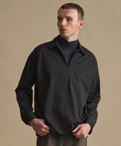 セール】46Gストレッチスキッパーシャツ（シャツ/ブラウス）｜PUBLIC