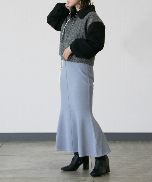 Sirin(シリン)の「【小柄女性向け】ツイード パディングブルゾン(ブルゾン・レディース・ブラック・X-SMALL/SMALL)」の19枚目の写真