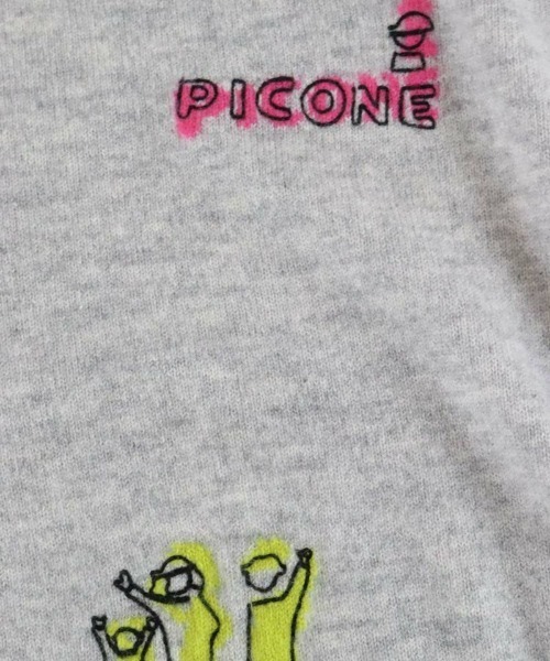 STUDIO PICONE(スタジオピッコーネ)の「カシミヤ100%長袖ニットプルオーバー(ニット/セーター・レディース・ライトグレー/ブラック/ホワイト・M/L)」の9枚目の写真