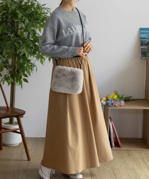 HusHusH（ハッシュアッシュ）の「【HusHusH/ハッシュアッシュ】プリントニットプルオーバー（ニット/セーター・レディース・ネイビー/オフホワイト/グレー・M/L）」の8枚目の写真