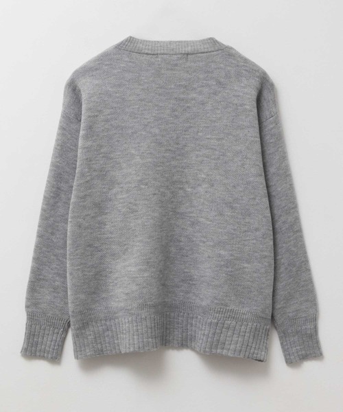 HusHusH（ハッシュアッシュ）の「【HusHusH/ハッシュアッシュ】プリントニットプルオーバー（ニット/セーター・レディース・ネイビー/オフホワイト/グレー・M/L）」の19枚目の写真