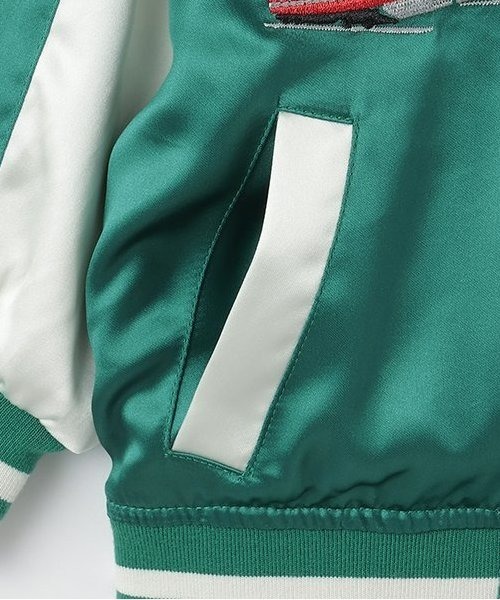 kladskap（クレードスコープ）の「電車×恐竜スカジャン（ブルゾン・キッズ・ネイビー/グリーン・90cm/100cm/110cm/120cm/130cm）」の21枚目の写真