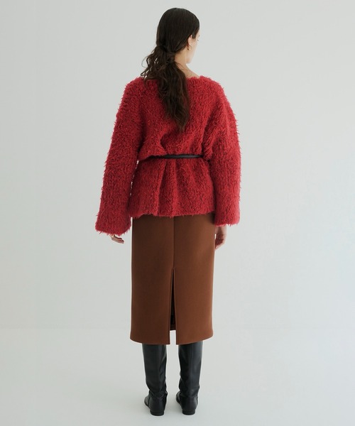 【美品】クラネ　CLANE  アシンメトリーフレアスカート　ツイード　ブラウン セール】BONDING MIDI SKIRT（スカート）｜CLANE（クラネ）の