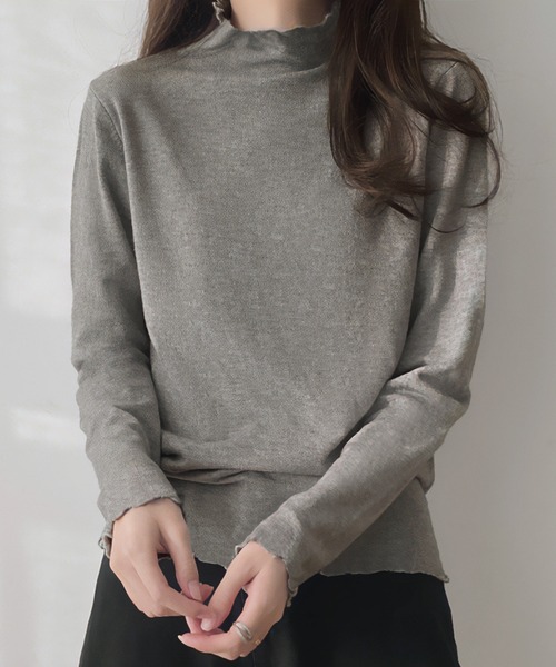 セール】メロウハイネックカットソー（Tシャツ/カットソー