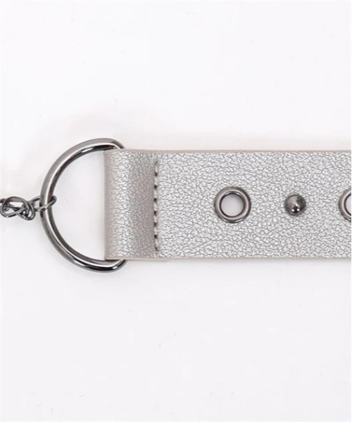 axes femme POETIQUE(アクシーズファムポエティック)の「シルバー・ブレットベルト(ベルト・レディース・グレー/ブラック・FREE)」の6枚目の写真