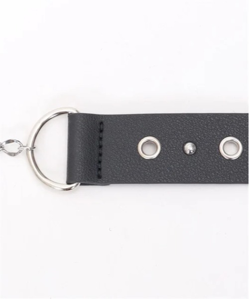 axes femme POETIQUE(アクシーズファムポエティック)の「シルバー・ブレットベルト(ベルト・レディース・グレー/ブラック・FREE)」の13枚目の写真