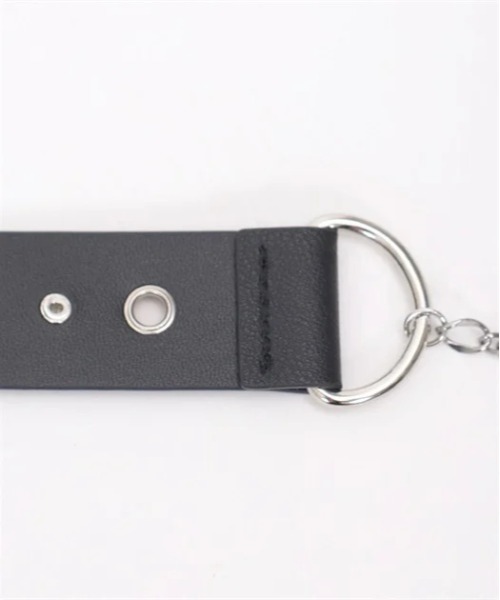 axes femme POETIQUE(アクシーズファムポエティック)の「シルバー・ブレットベルト(ベルト・レディース・グレー/ブラック・FREE)」の17枚目の写真