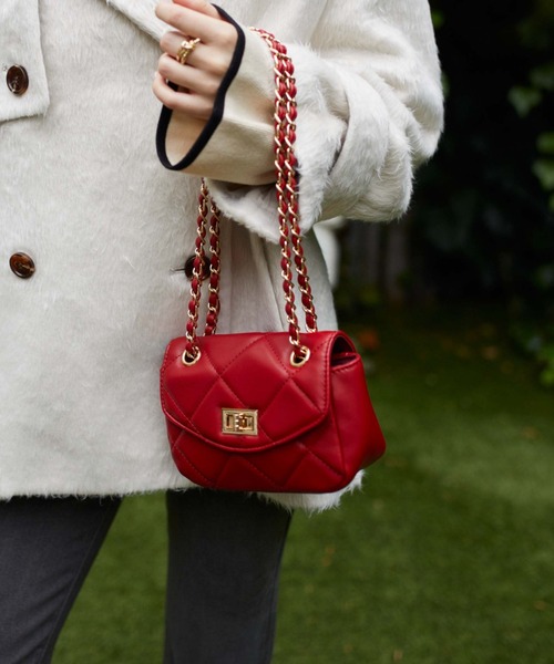 archives(アルシーヴ)の「キルトチェーンバッグ(ショルダーバッグ・レディース・グレー/ブラック/レッド/オフホワイト・FREE)」の21枚目の写真