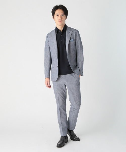 CROWDED CLOSET（クラウデッドクローゼット）の「COOLDOTS 2WAYストレッチスラックスパンツ（スラックス・メンズ・ネイビー/ダークネイビー/ライトグレー・01/04/03/02）」の7枚目の写真