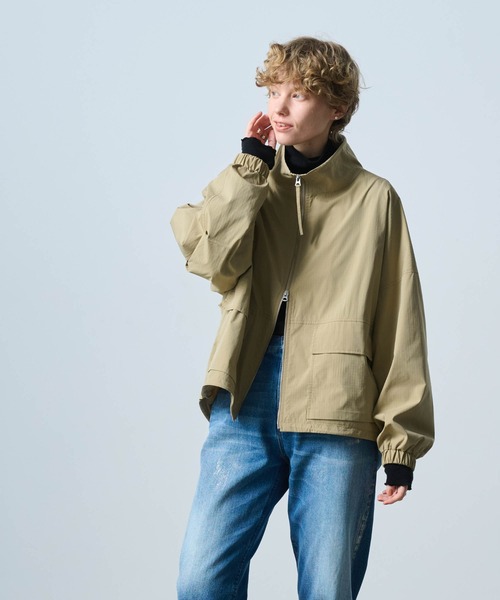 KHA:KI / カーキ」 スタンドカラージャケット STAND COLLAR