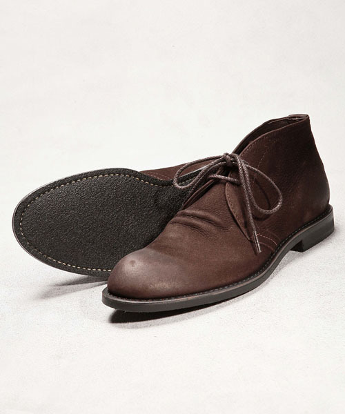 MR.OLIVE(ミスターオリーブ)の「【撥水レザー】WATER PROOF NUBUCK LEATHER / CHUKKA BOOTS(ブーツ・メンズ・ブラウン/ブラック・8h/10h/9h/7h)」の1枚目の写真
