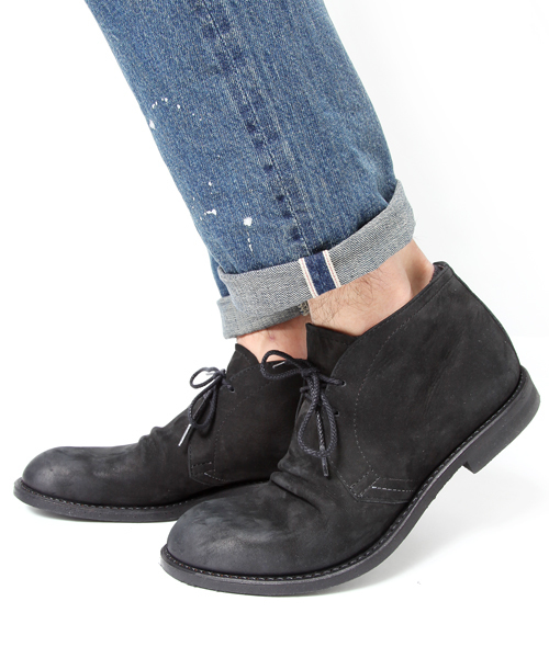 MR.OLIVE(ミスターオリーブ)の「【撥水レザー】WATER PROOF NUBUCK LEATHER / CHUKKA BOOTS(ブーツ・メンズ・ブラウン/ブラック・8h/10h/9h/7h)」の12枚目の写真