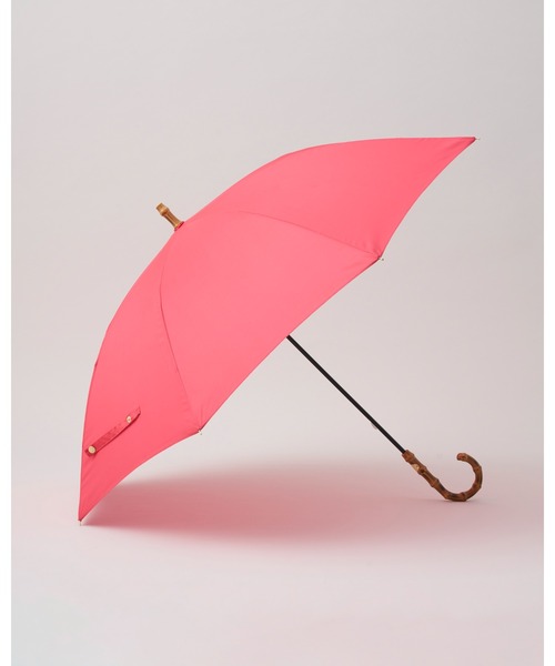 Traditional Weatherwear(トラディショナルウェザーウェア)の「UMBRELLA BAMBOO LITE(長傘・レディース・コーラルピンク/ブルー系・F)」の2枚目の写真