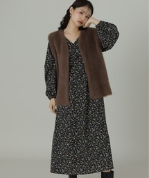 N.（N. Natural Beauty Basic） | フラワープリントワンピース(ワンピース)