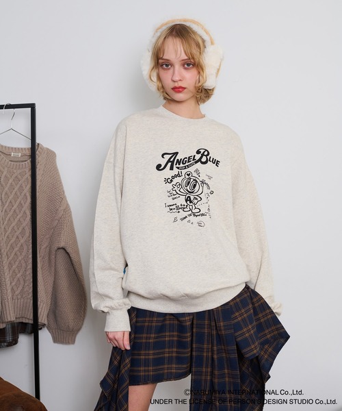 apres jour mignon(アプレジュールミニョン)の「【ANGEL BLUE×apresjour mignonコラボ】裏起毛プリントスウェット【ZOZOTOWN限定アイテム】(スウェット・レディース・ブラック系その他/ナチュラル/ベージュ系その他・X-LARGE/フリー)」の19枚目の写真