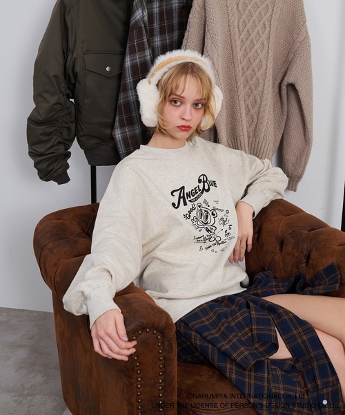 apres jour mignon(アプレジュールミニョン)の「【ANGEL BLUE×apresjour mignonコラボ】裏起毛プリントスウェット【ZOZOTOWN限定アイテム】(スウェット・レディース・ブラック系その他/ナチュラル/ベージュ系その他・X-LARGE/フリー)」の18枚目の写真