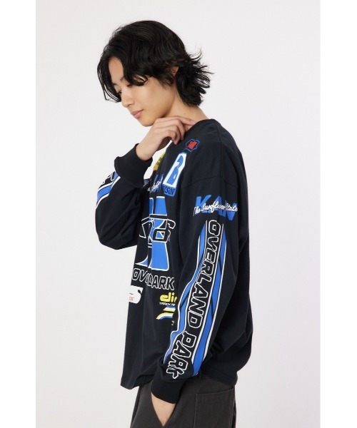 RODEO CROWNS WIDE BOWL（ロデオクラウンズワイドボウル）の「レーシング ロングスリーブTシャツ（Tシャツ/カットソー・メンズ・オフホワイト/ブラック・MEDIUM/LARGE）」の9枚目の写真