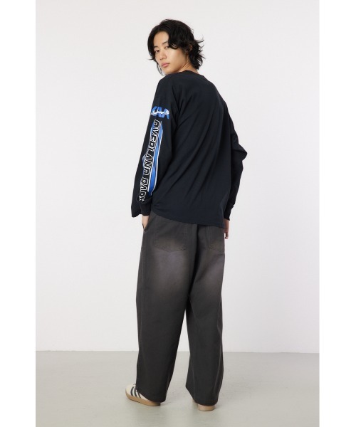 RODEO CROWNS WIDE BOWL（ロデオクラウンズワイドボウル）の「レーシング ロングスリーブTシャツ（Tシャツ/カットソー・メンズ・オフホワイト/ブラック・MEDIUM/LARGE）」の12枚目の写真