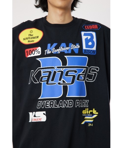 RODEO CROWNS WIDE BOWL（ロデオクラウンズワイドボウル）の「レーシング ロングスリーブTシャツ（Tシャツ/カットソー・メンズ・オフホワイト/ブラック・MEDIUM/LARGE）」の17枚目の写真