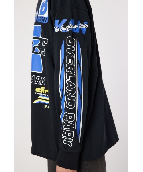 RODEO CROWNS WIDE BOWL（ロデオクラウンズワイドボウル）の「レーシング ロングスリーブTシャツ（Tシャツ/カットソー・メンズ・オフホワイト/ブラック・MEDIUM/LARGE）」の18枚目の写真