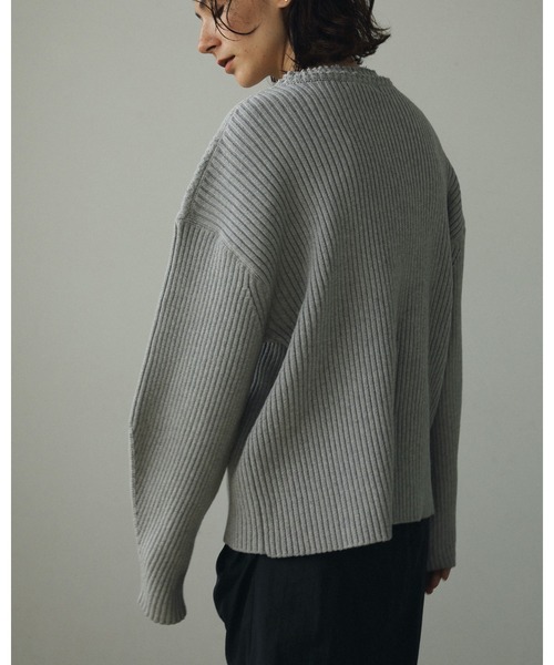 anuke（アンヌーク）の「Rib Over Knit（ニット/セーター）」 - WEAR