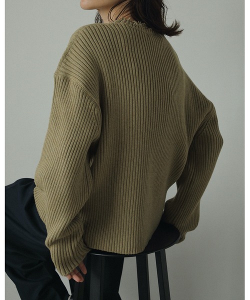 anuke（アンヌーク）の「Rib Over Knit（ニット/セーター）」 - WEAR
