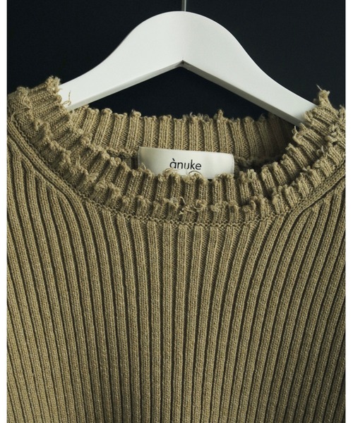 anuke（アンヌーク）の「Rib Over Knit（ニット/セーター）」 - WEAR