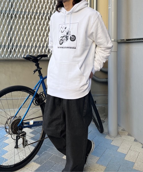 MODISH GAZE(モディシュガゼ)の「【MODISH GAZE】宇宙飛行士プリント裏毛パーカー(CP)(パーカー・メンズ・杢グレー/ホワイト・L/M)」の16枚目の写真