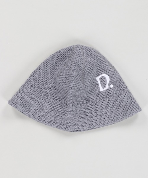 SPINNS（スピンズ）の「コットン生地クラッシャーハット/Dロゴ（ハット・メンズ・ブラック/グレー・ONESIZE）」の2枚目の写真