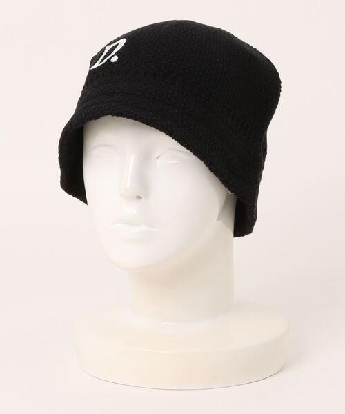 SPINNS（スピンズ）の「コットン生地クラッシャーハット/Dロゴ（ハット・メンズ・ブラック/グレー・ONESIZE）」の7枚目の写真