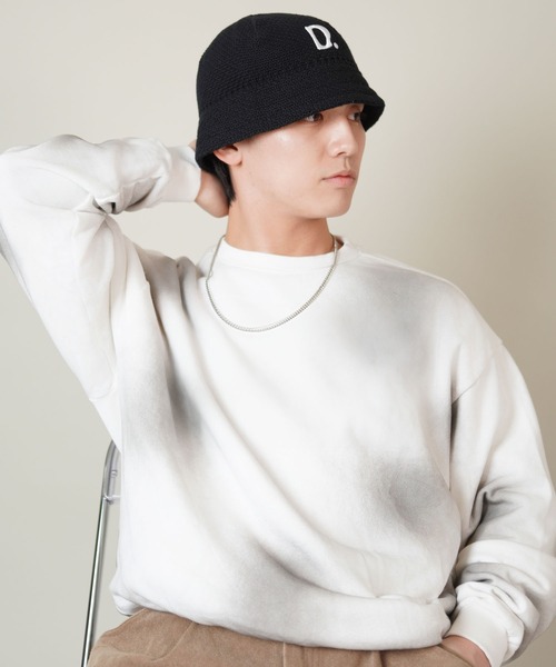 SPINNS（スピンズ）の「コットン生地クラッシャーハット/Dロゴ（ハット・メンズ・ブラック/グレー・ONESIZE）」の11枚目の写真