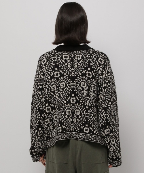 niko and...(ニコアンド)の「幾何ハート柄襟ZIPカーディガン(カーディガン/ボレロ・レディース・レッド/ブルー/ブラック・FREE)」の15枚目の写真