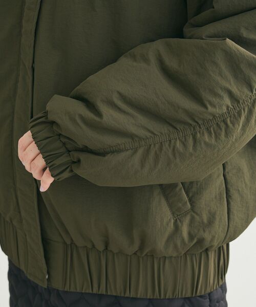 【セール】・ELENCARE DUE フェイクレザーエリブルゾン（ブルゾン）｜ELENCARE DUE（エレンカーレデュエ）