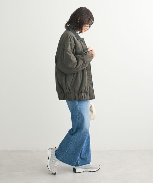 【セール】・ELENCARE DUE フェイクレザーエリブルゾン（ブルゾン）｜ELENCARE DUE（エレンカーレデュエ）