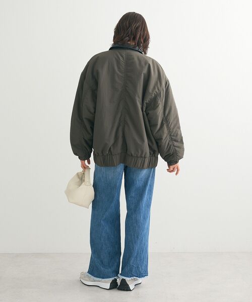 【セール】・ELENCARE DUE フェイクレザーエリブルゾン（ブルゾン）｜ELENCARE DUE（エレンカーレデュエ）