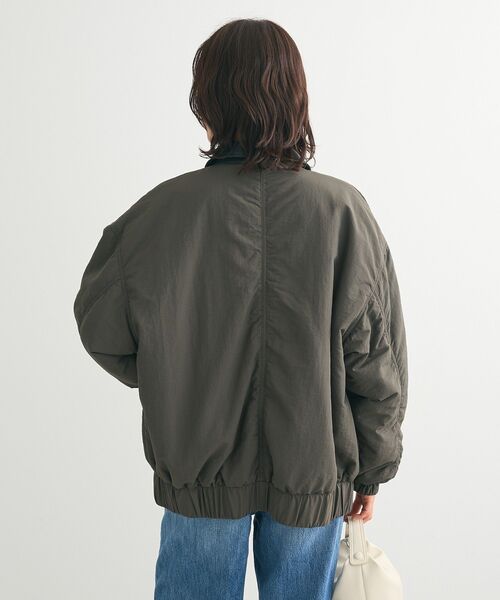 【セール】・ELENCARE DUE フェイクレザーエリブルゾン（ブルゾン）｜ELENCARE DUE（エレンカーレデュエ）