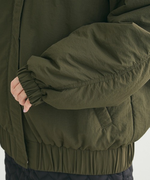 ELENCARE DUE（エレンカーレデュエ）の「・ELENCARE DUE フェイクレザーエリブルゾン（ブルゾン・レディース・カーキ/チャコールグレー・FREE）」の13枚目の写真