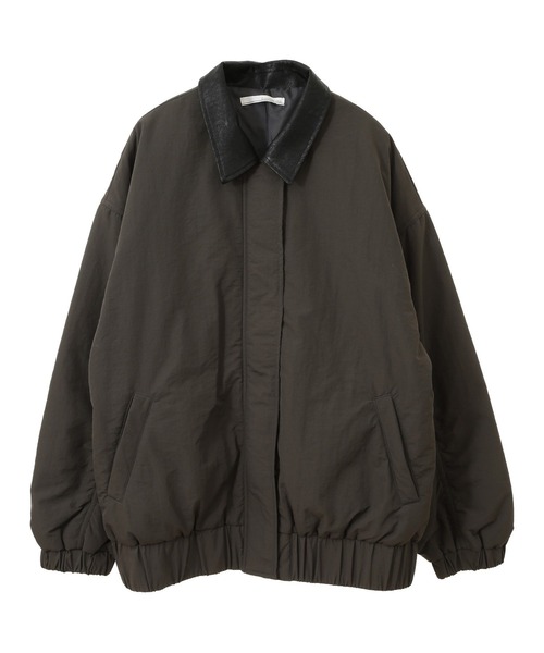 ELENCARE DUE（エレンカーレデュエ）の「・ELENCARE DUE フェイクレザーエリブルゾン（ブルゾン・レディース・カーキ/チャコールグレー・FREE）」の22枚目の写真