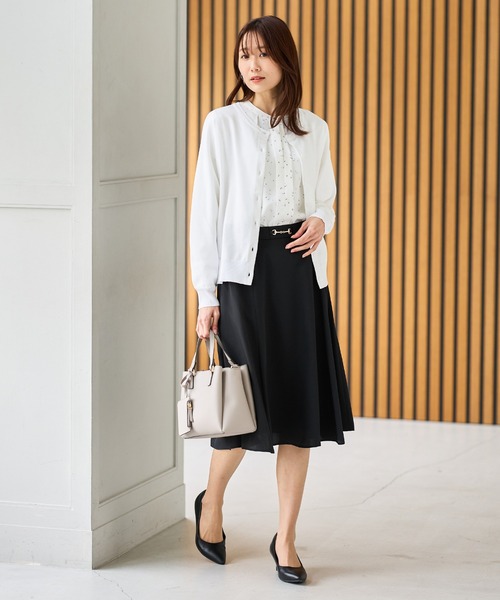 Honeys（ハニーズ）の「バンドカラーブラウス（シャツ/ブラウス・レディース・ネイビー/ホワイト/ブルー/ホワイト×ブルー・M/LL/L/3L/S）」の10枚目の写真