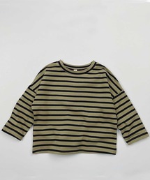 ALBERO PITTI | ﾎﾞｰﾀﾞｰﾌﾟﾙｵｰﾊﾞｰTｼｬﾂ(Tシャツ/カットソー)