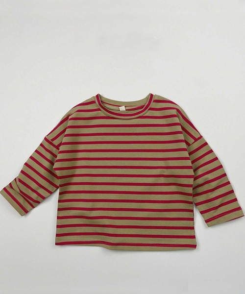 ALBERO PITTI（アルベロピッティ）の「ﾎﾞｰﾀﾞｰﾌﾟﾙｵｰﾊﾞｰTｼｬﾂ（Tシャツ 