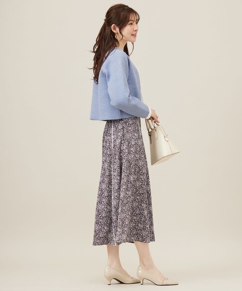 ANY SIS(エニィスィス)の「バイカラーラメニット カーディガン(カーディガン/ボレロ・レディース・ブラック系/ホワイト系/スカイブルー系・2)」の19枚目の写真