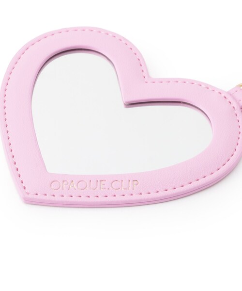 OPAQUE.CLIP（オペークドットクリップ）の「ハートシェイプミラーチャーム（チャーム・レディース・ピンク系/ブラック/シルバー・00）」の4枚目の写真