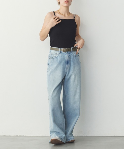 hunch(ハンチ)の「【WEB限定/別注】アジャスター調整可能 カップ付きダブルストラップキャミソール(キャミソール・レディース・アイボリー/ブラック/グレー・FREE)」の17枚目の写真