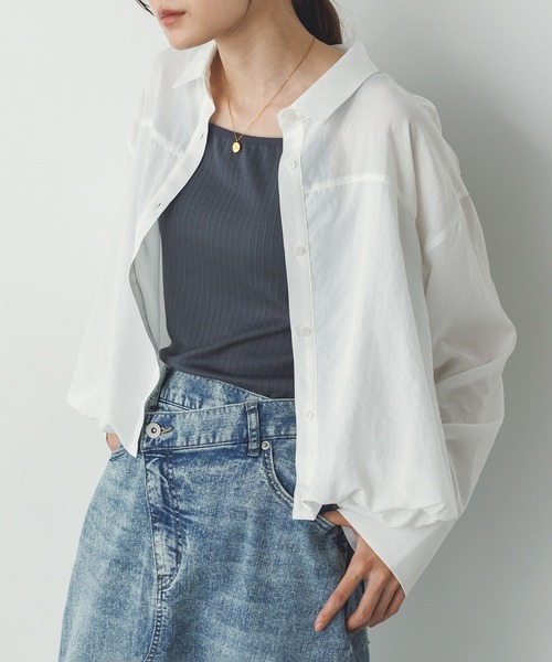 hunch(ハンチ)の「【WEB限定/別注】アジャスター調整可能 カップ付きダブルストラップキャミソール(キャミソール・レディース・アイボリー/ブラック/グレー・FREE)」の20枚目の写真